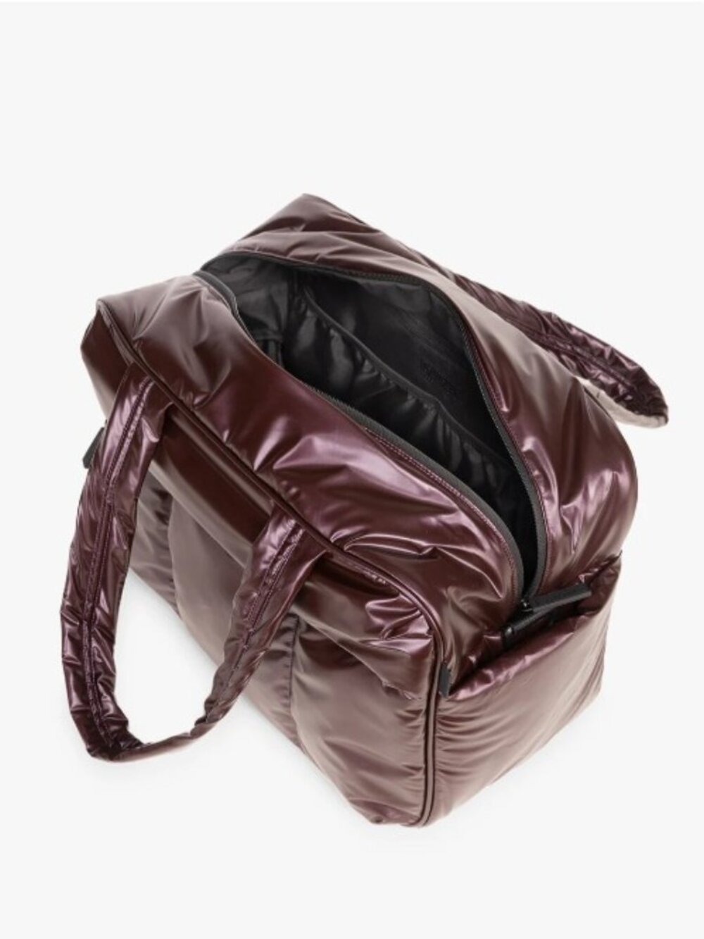 Calpak Luka Duffel Glazed Dark Cherry - Metallic Burgundy Travel Bag - Picture 2 of 11